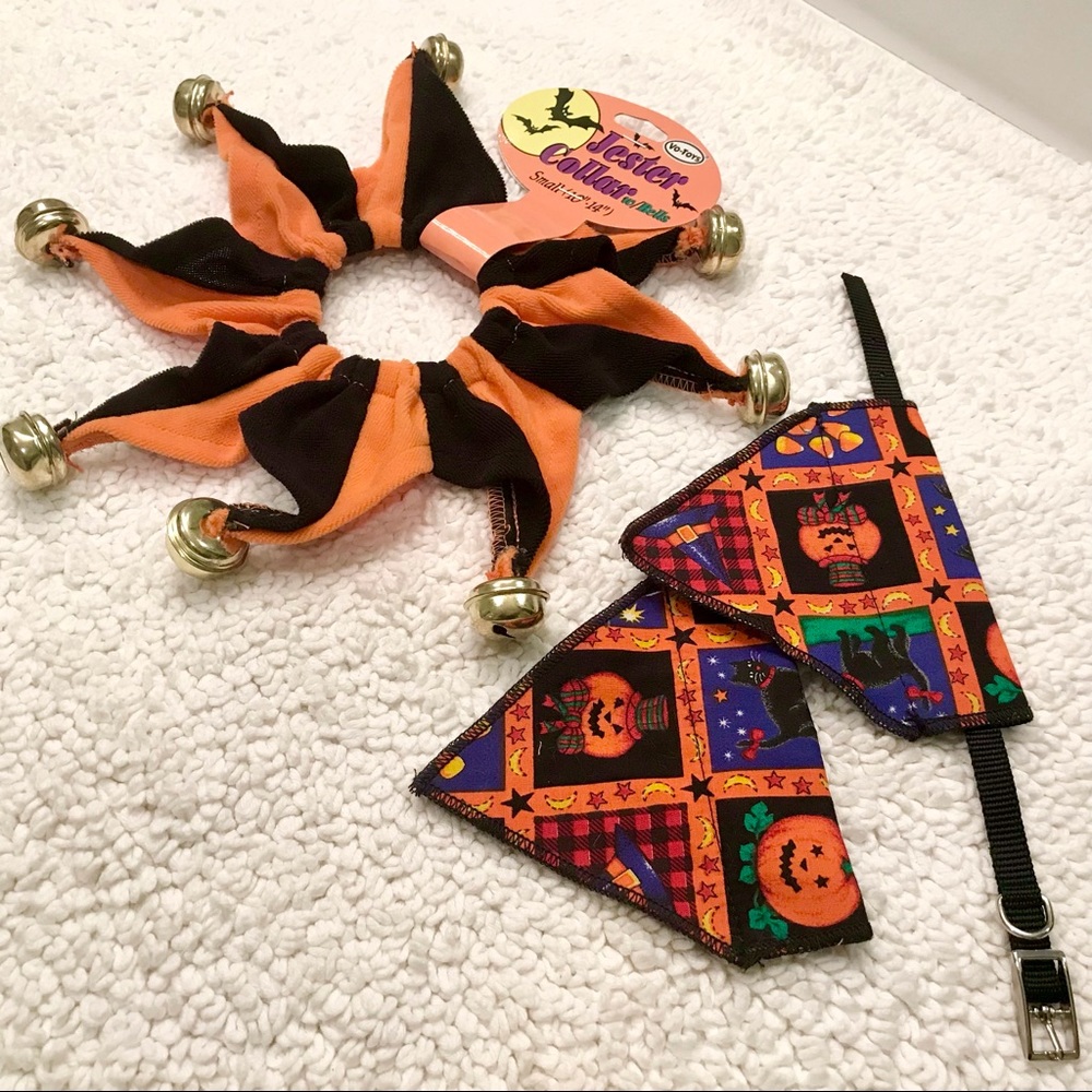 Small Cat/Dog Halloween Collar/Scarves - NWOTags